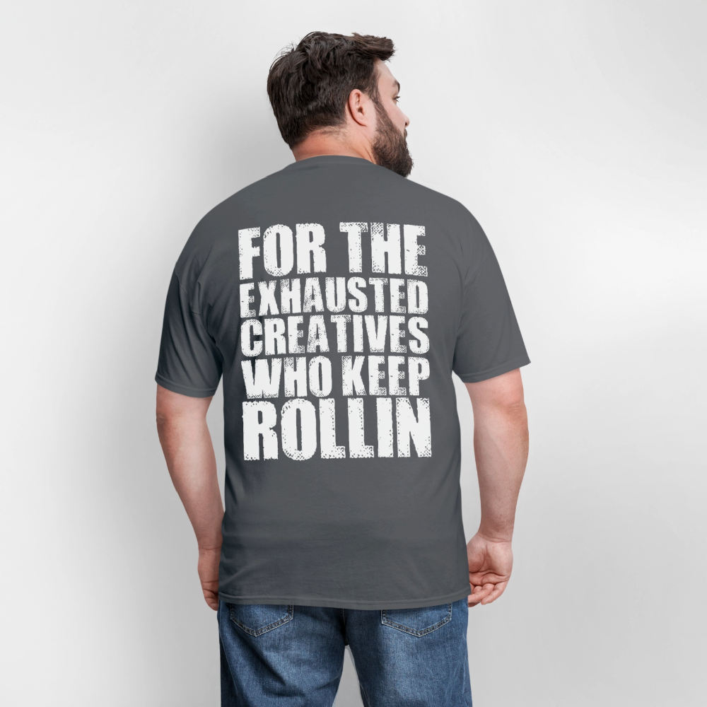 Exhausted Creators Tee - charcoal