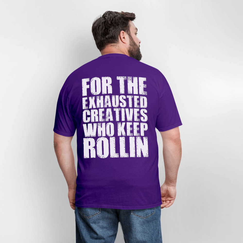 Exhausted Creators Tee - purple