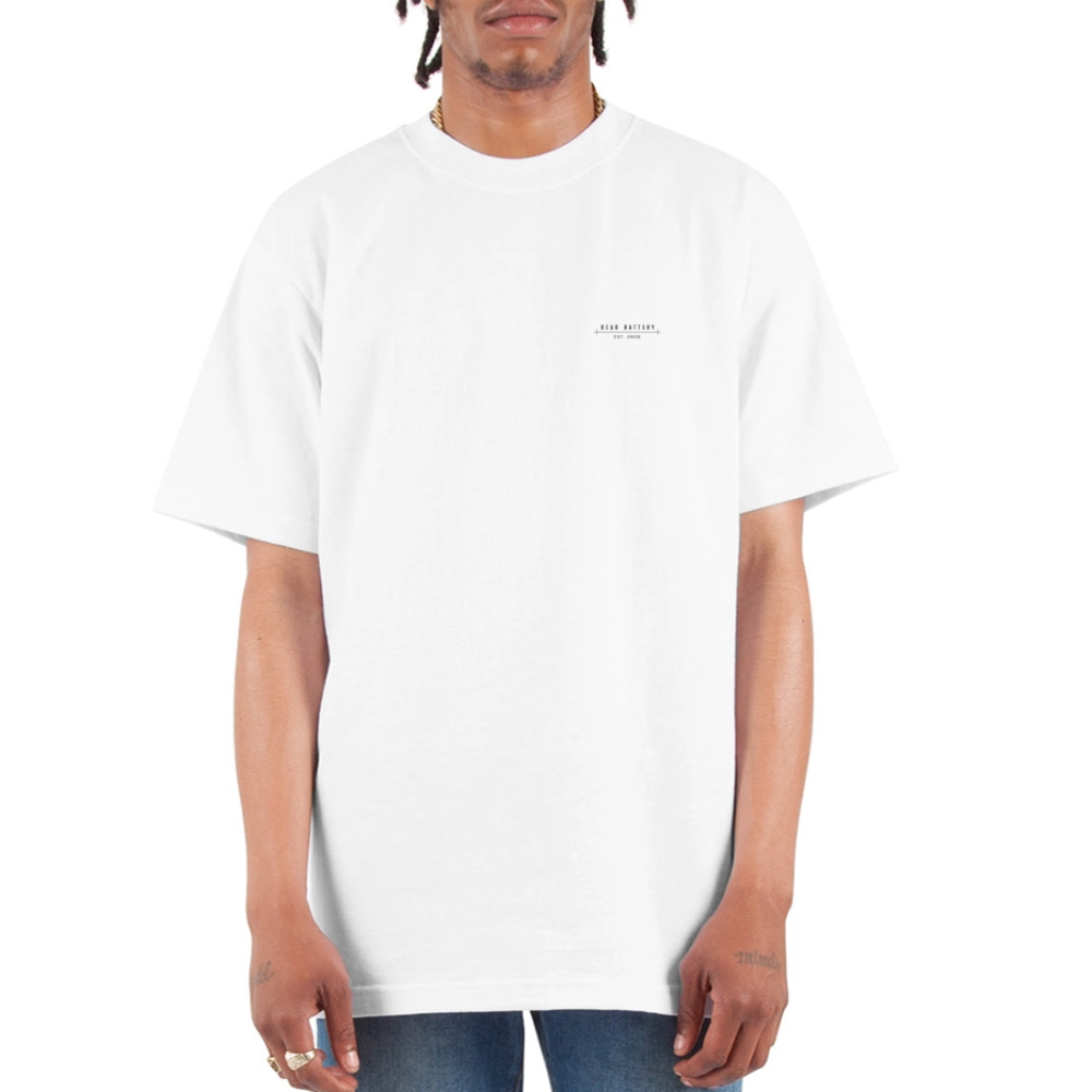 1% Tee - white