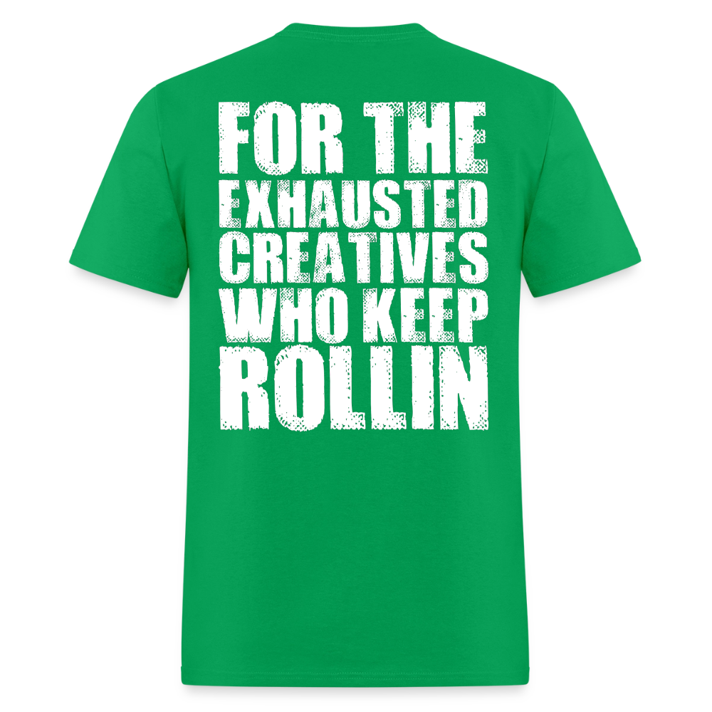 Exhausted Creators Tee - bright green