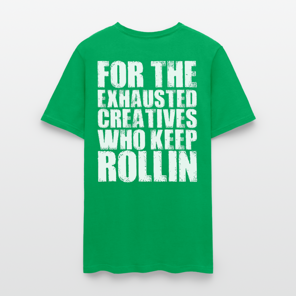 Exhausted Creators Tee - bright green