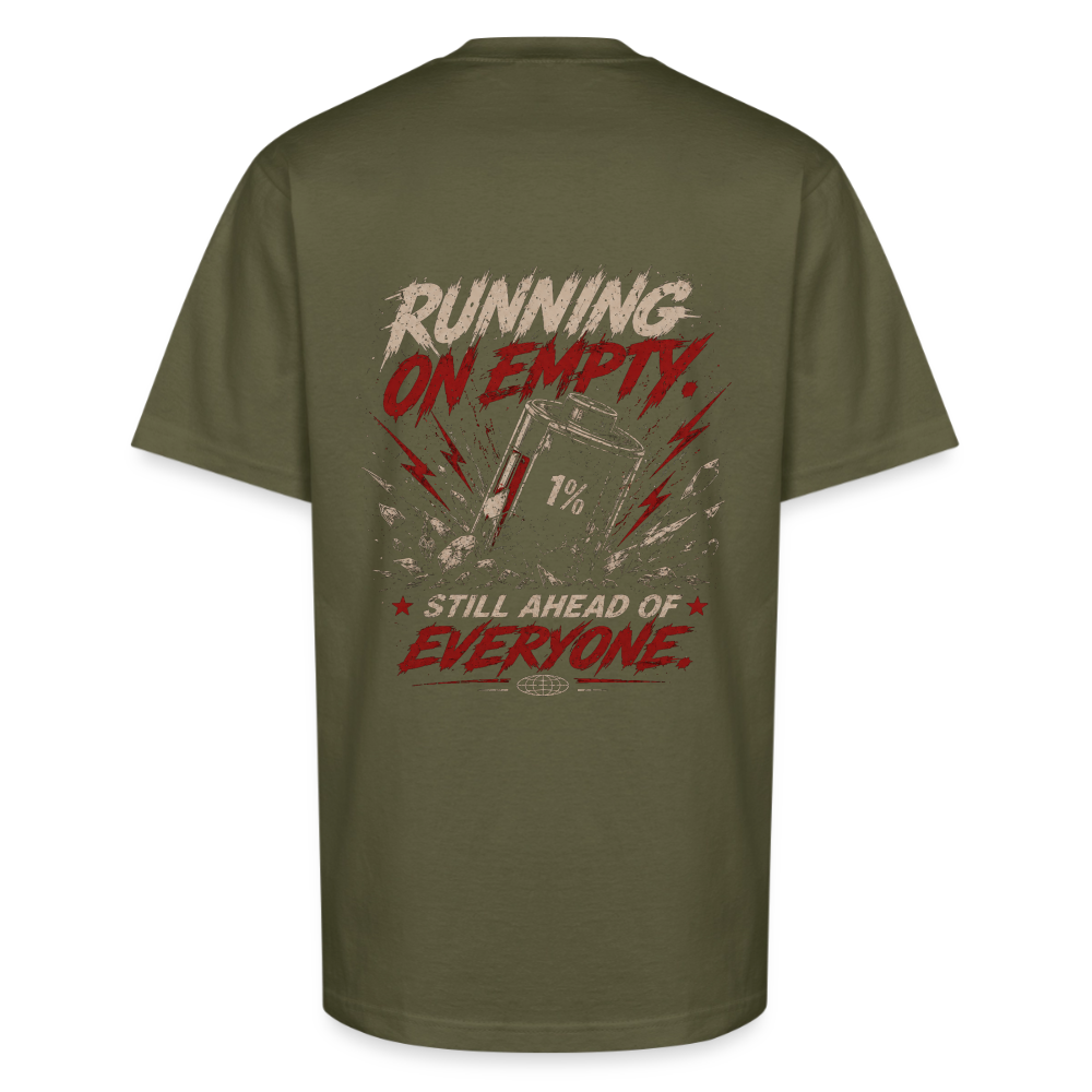 EMPTY BUT AHEAD TEE - classic olive