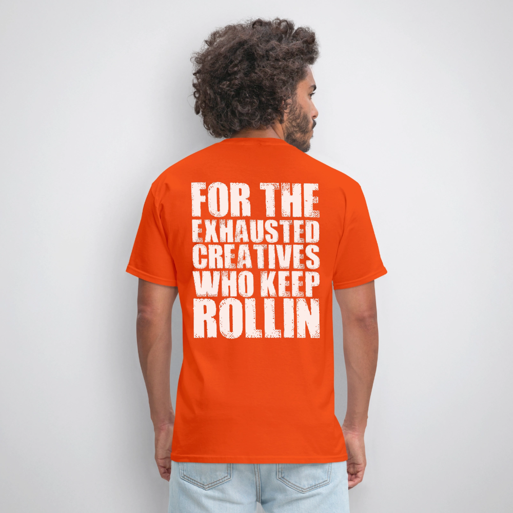 Exhausted Creators Tee - orange