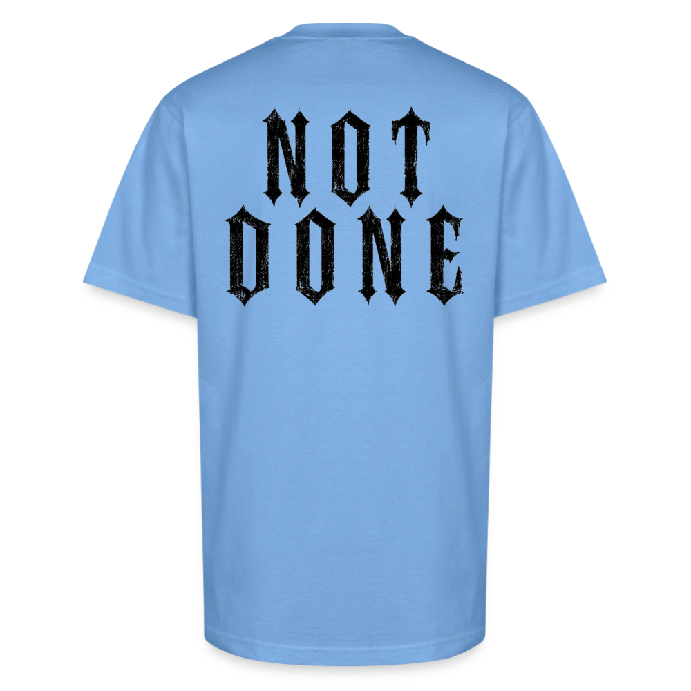 Tired, Not Done Tee - sky blue