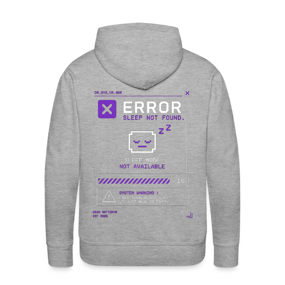 Sleep Not Found Hoodie - heather grey