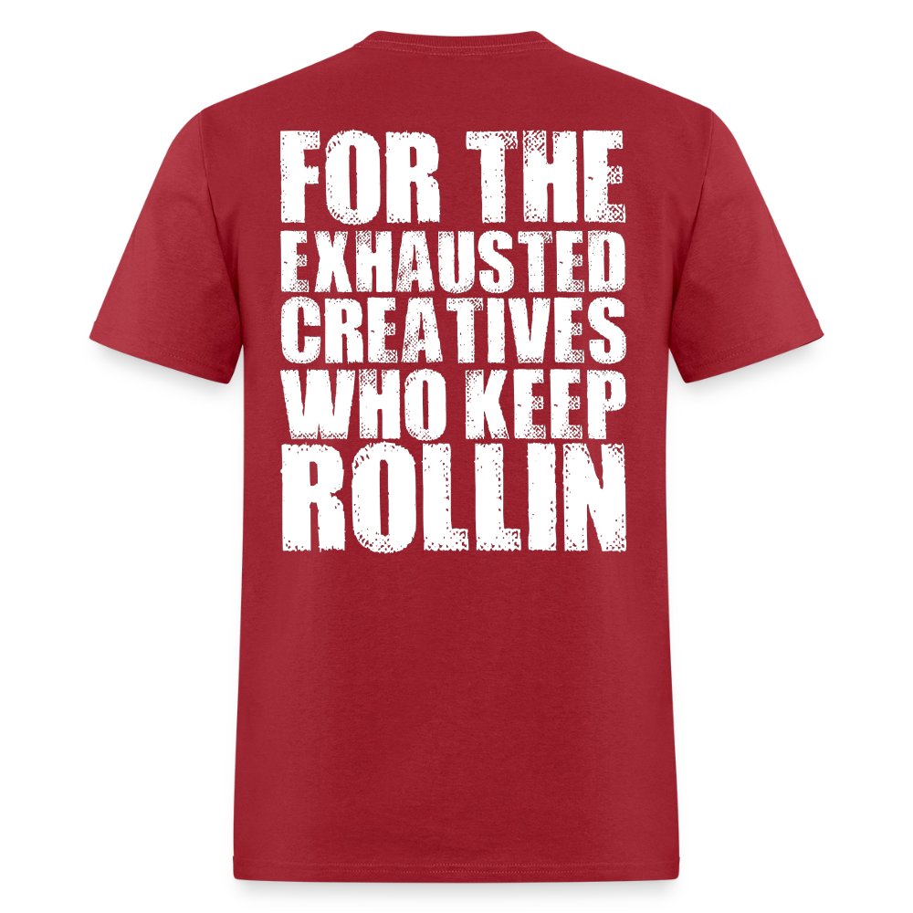 Exhausted Creators Tee - true red