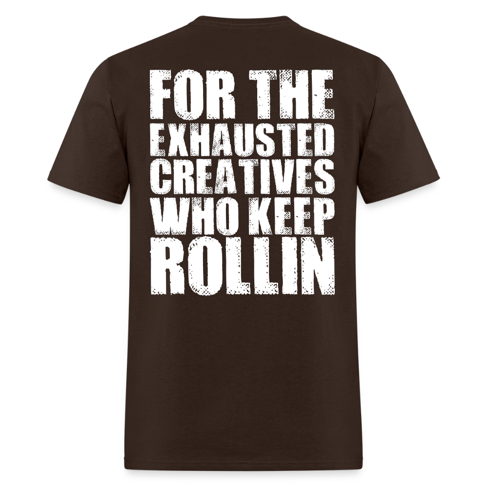 Exhausted Creators Tee - brown