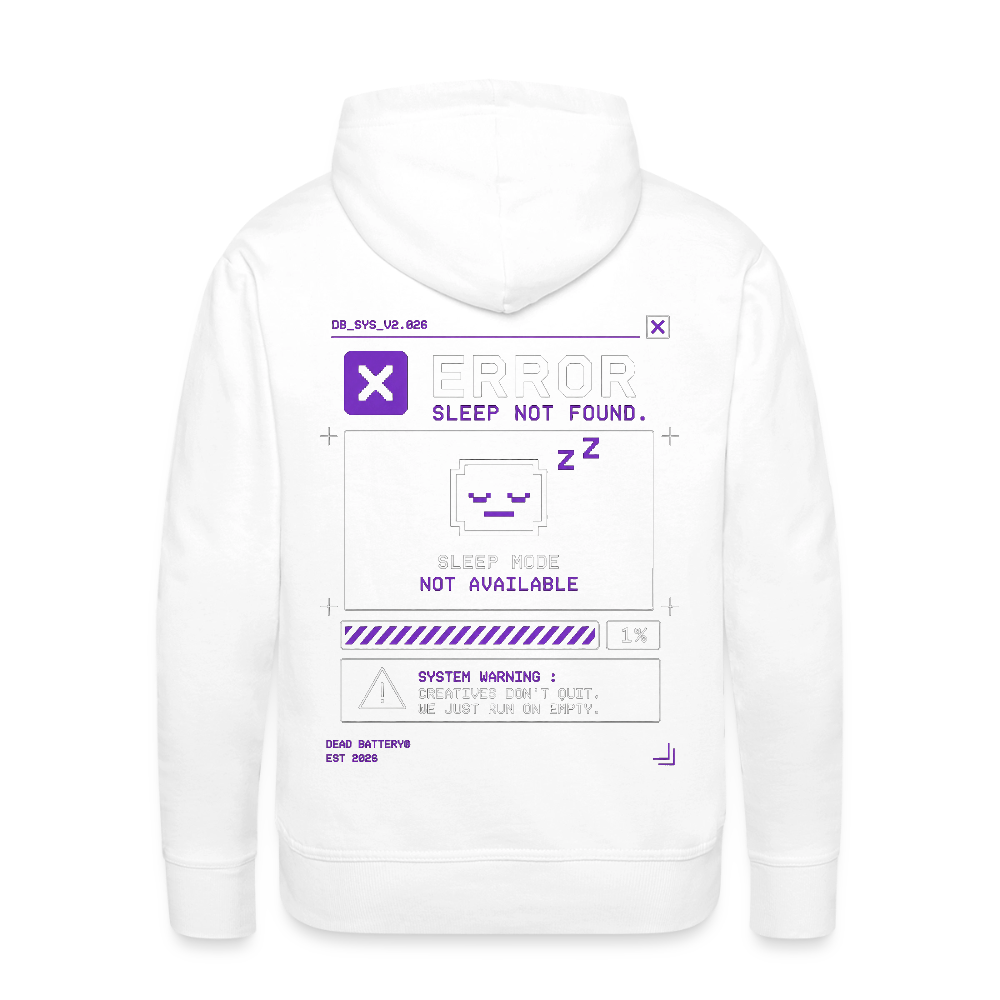 Sleep Not Found Hoodie - white
