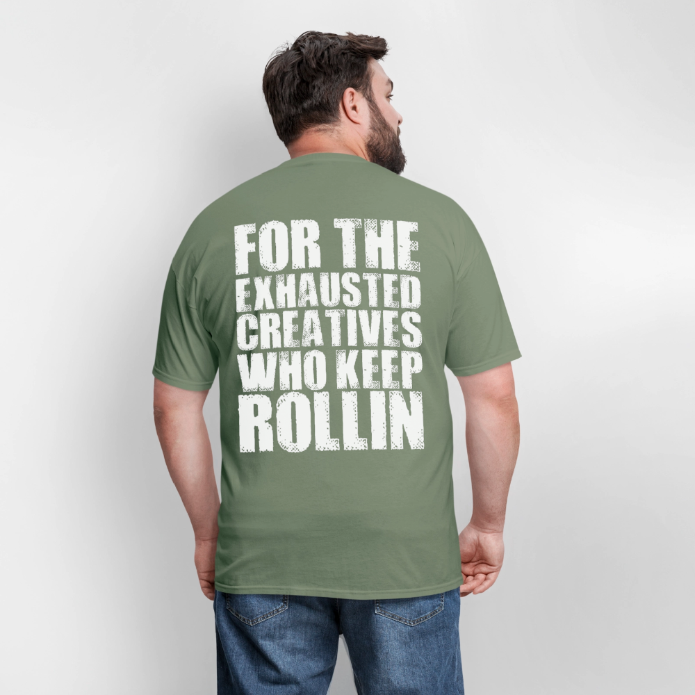 Exhausted Creators Tee - military green