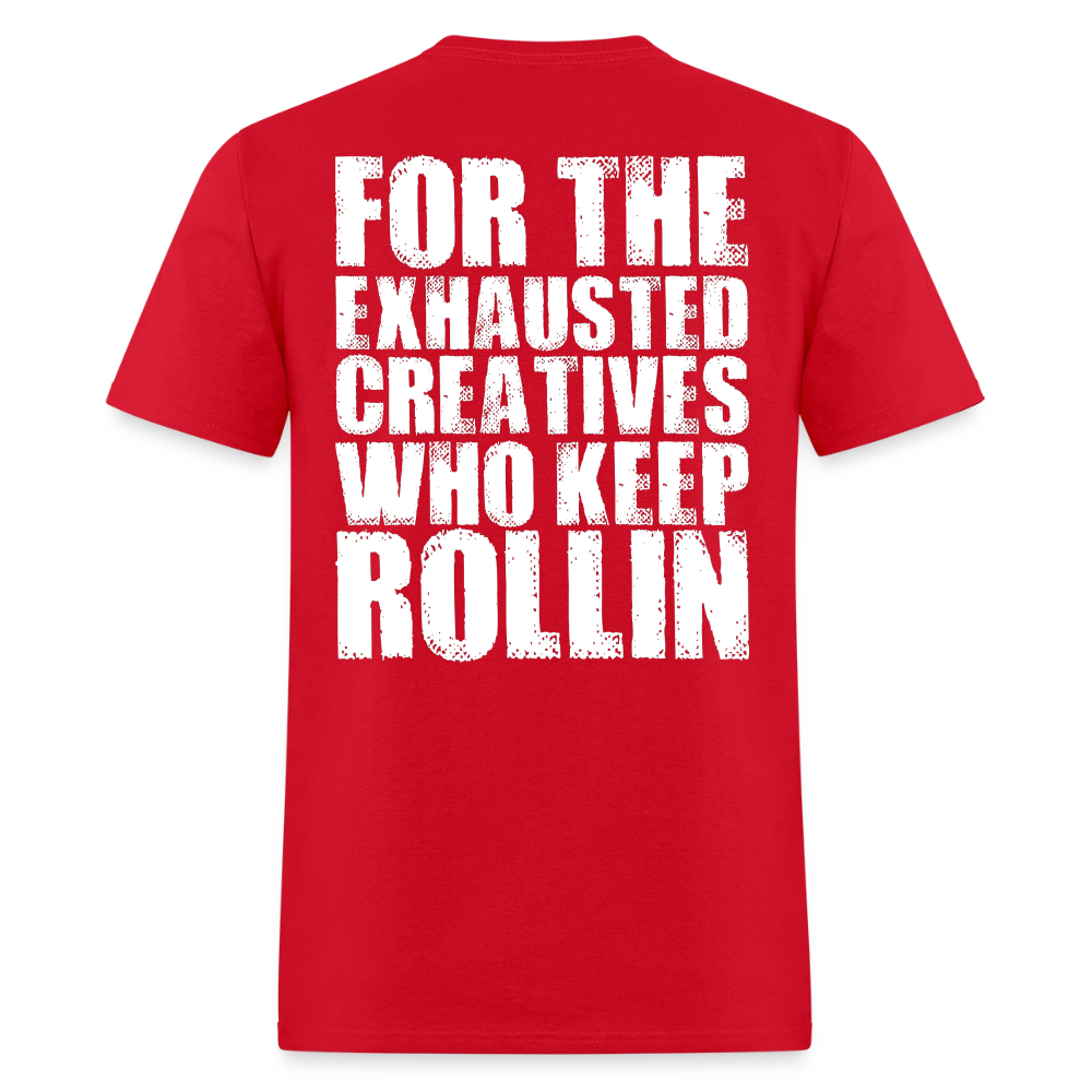 Exhausted Creators Tee - red