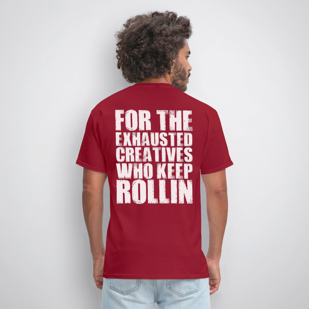 Exhausted Creators Tee - true red