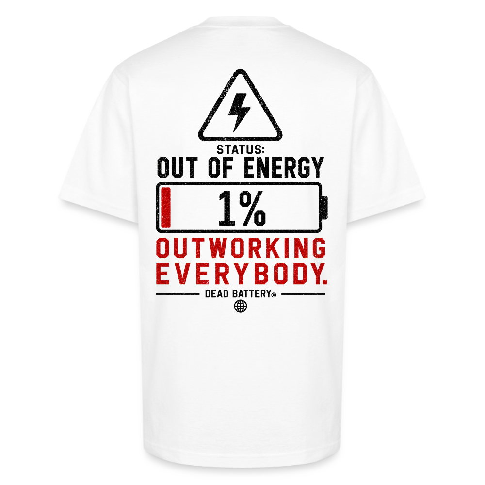 1% Tee - white