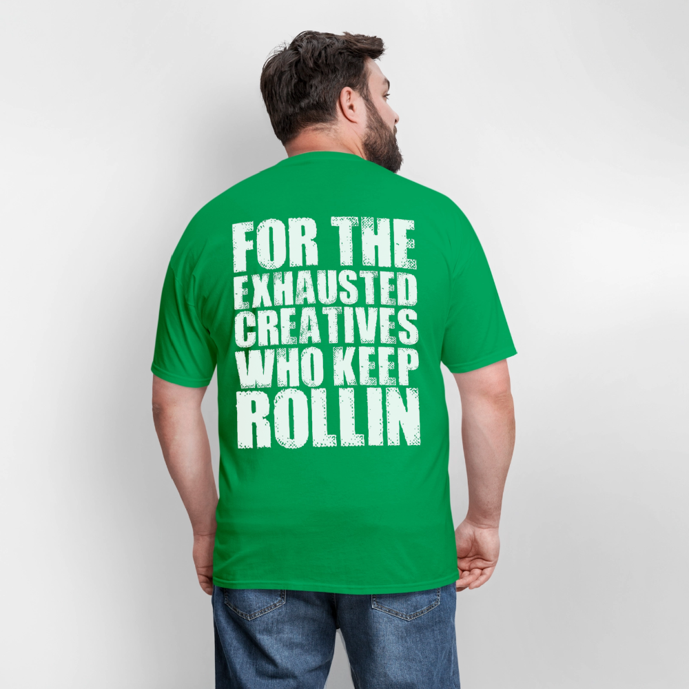 Exhausted Creators Tee - bright green