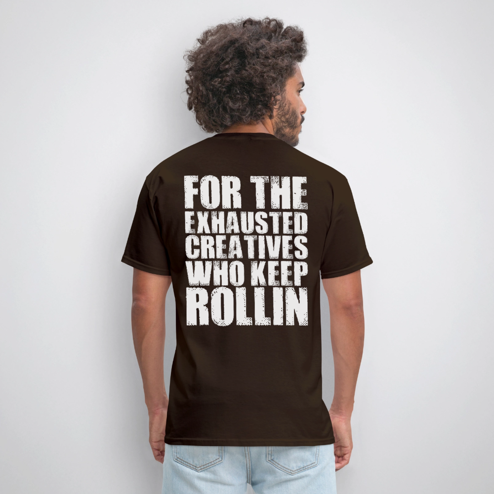 Exhausted Creators Tee - brown
