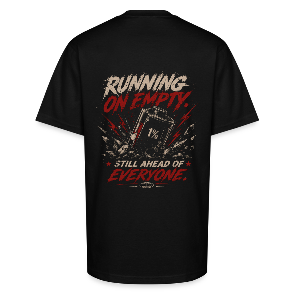 EMPTY BUT AHEAD TEE - black