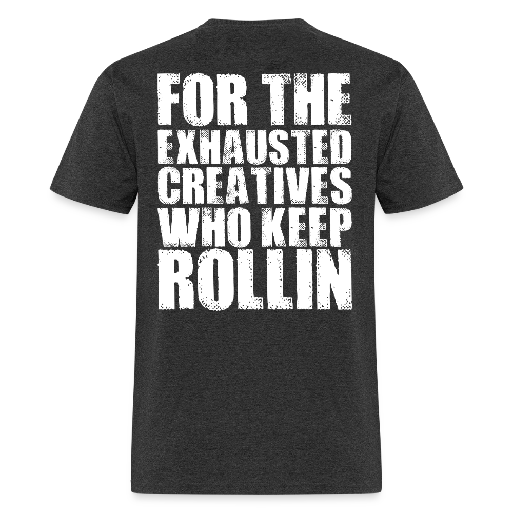 Exhausted Creators Tee - heather black