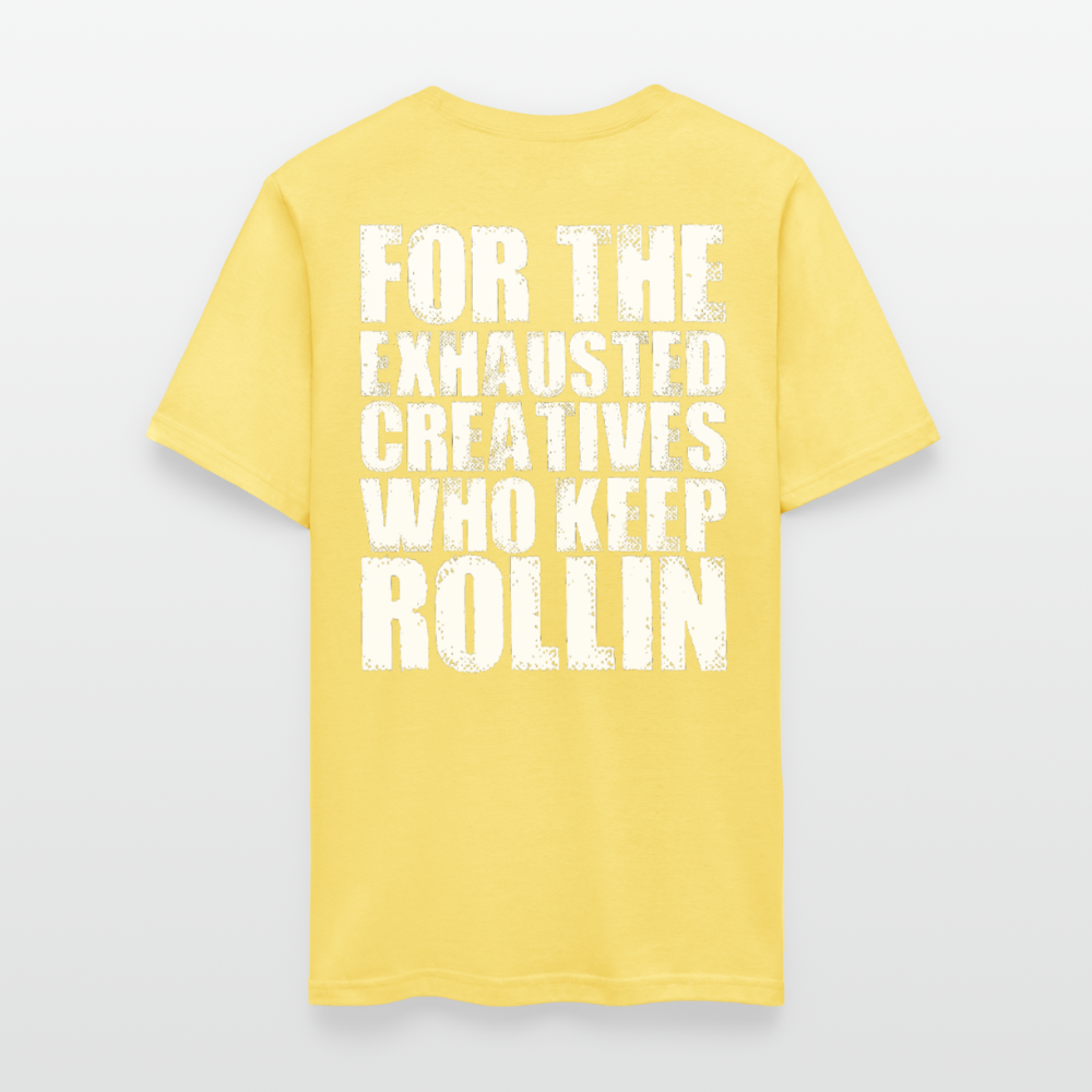 Exhausted Creators Tee - cornsilk