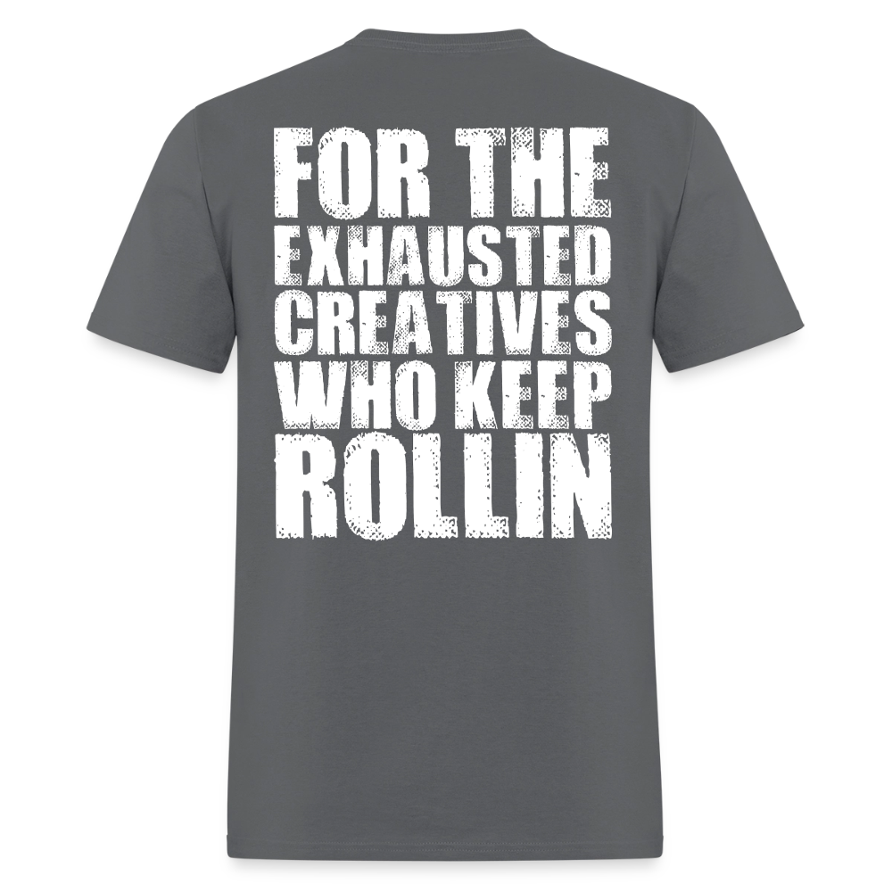 Exhausted Creators Tee - charcoal