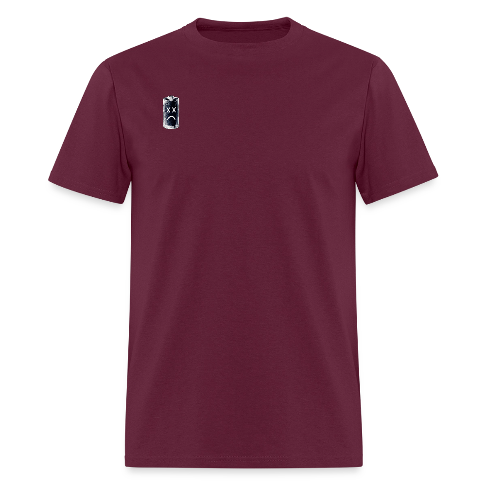 Exhausted Creators Tee - burgundy