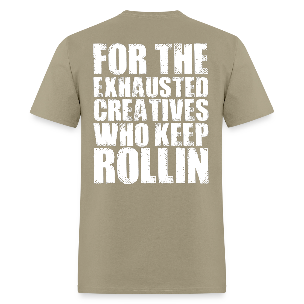 Exhausted Creators Tee - khaki