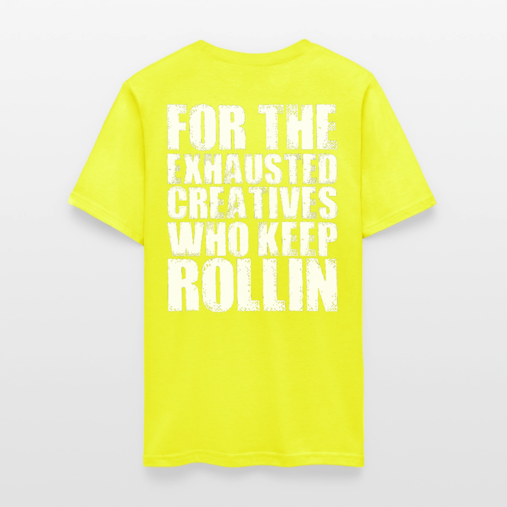 Exhausted Creators Tee - safety green