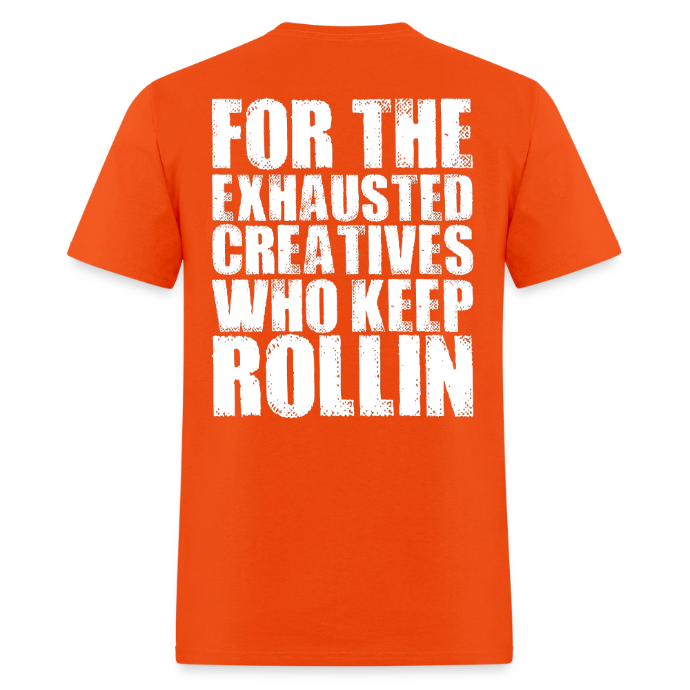 Exhausted Creators Tee - orange