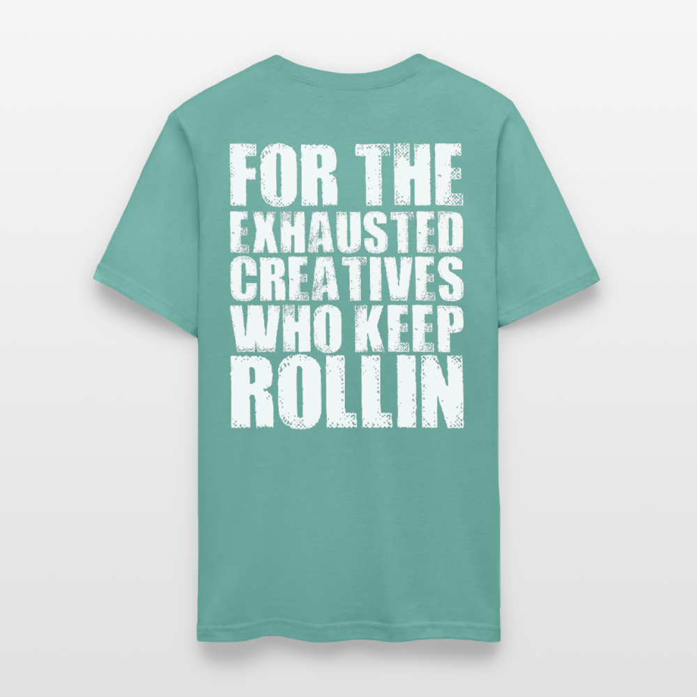 Exhausted Creators Tee - aquatic