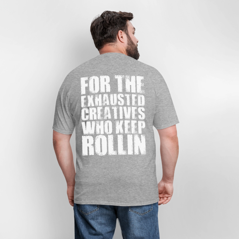 Exhausted Creators Tee - heather gray