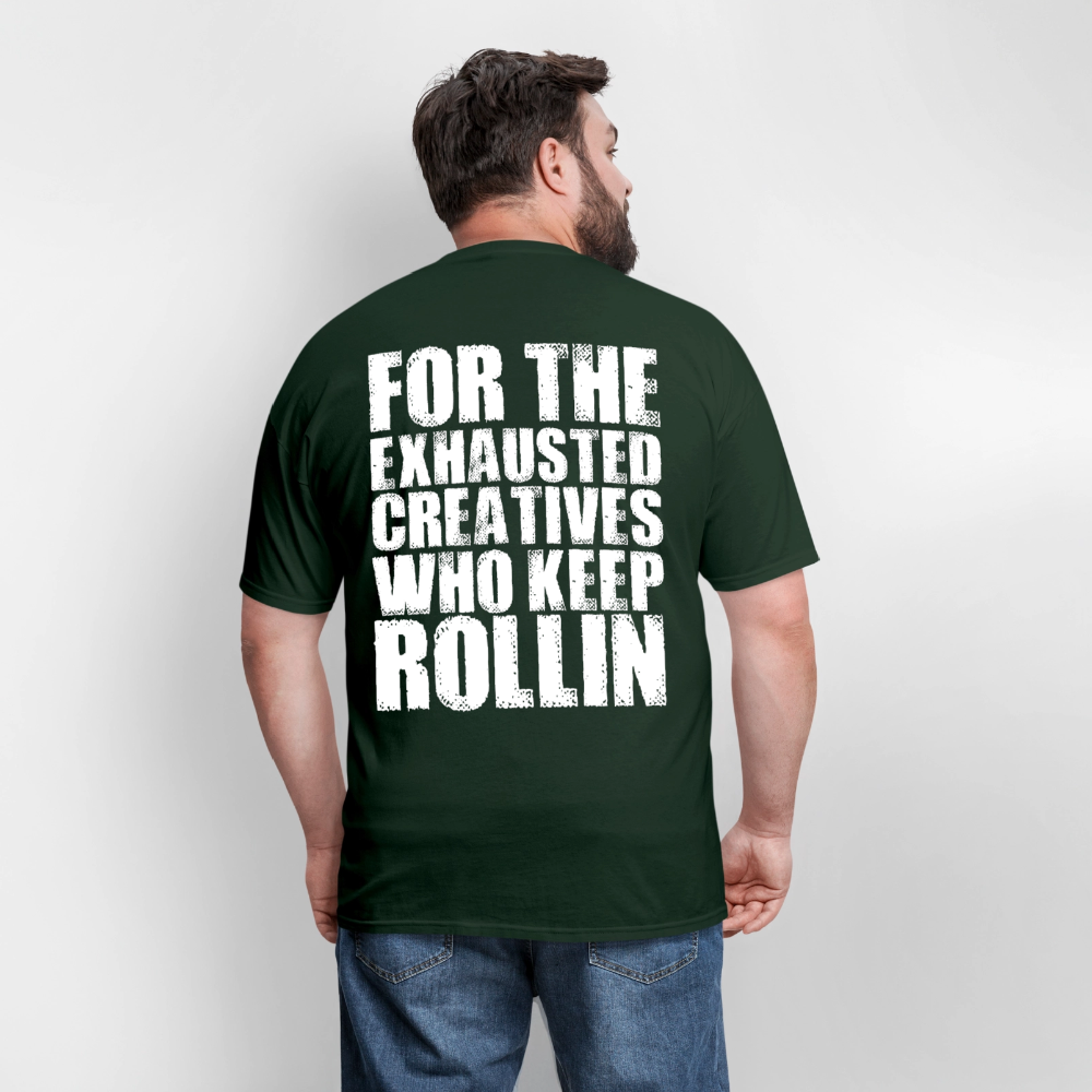 Exhausted Creators Tee - forest green