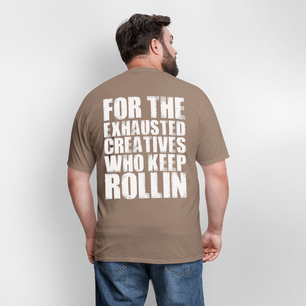 Exhausted Creators Tee - safari