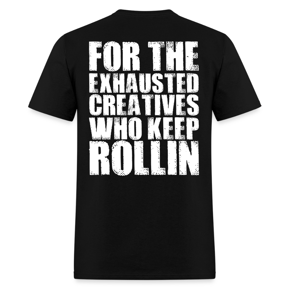 Exhausted Creators Tee - black