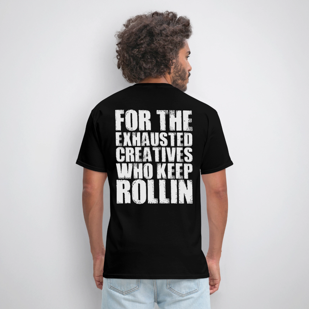 Exhausted Creators Tee - black