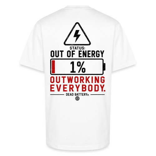 1% Tee - white