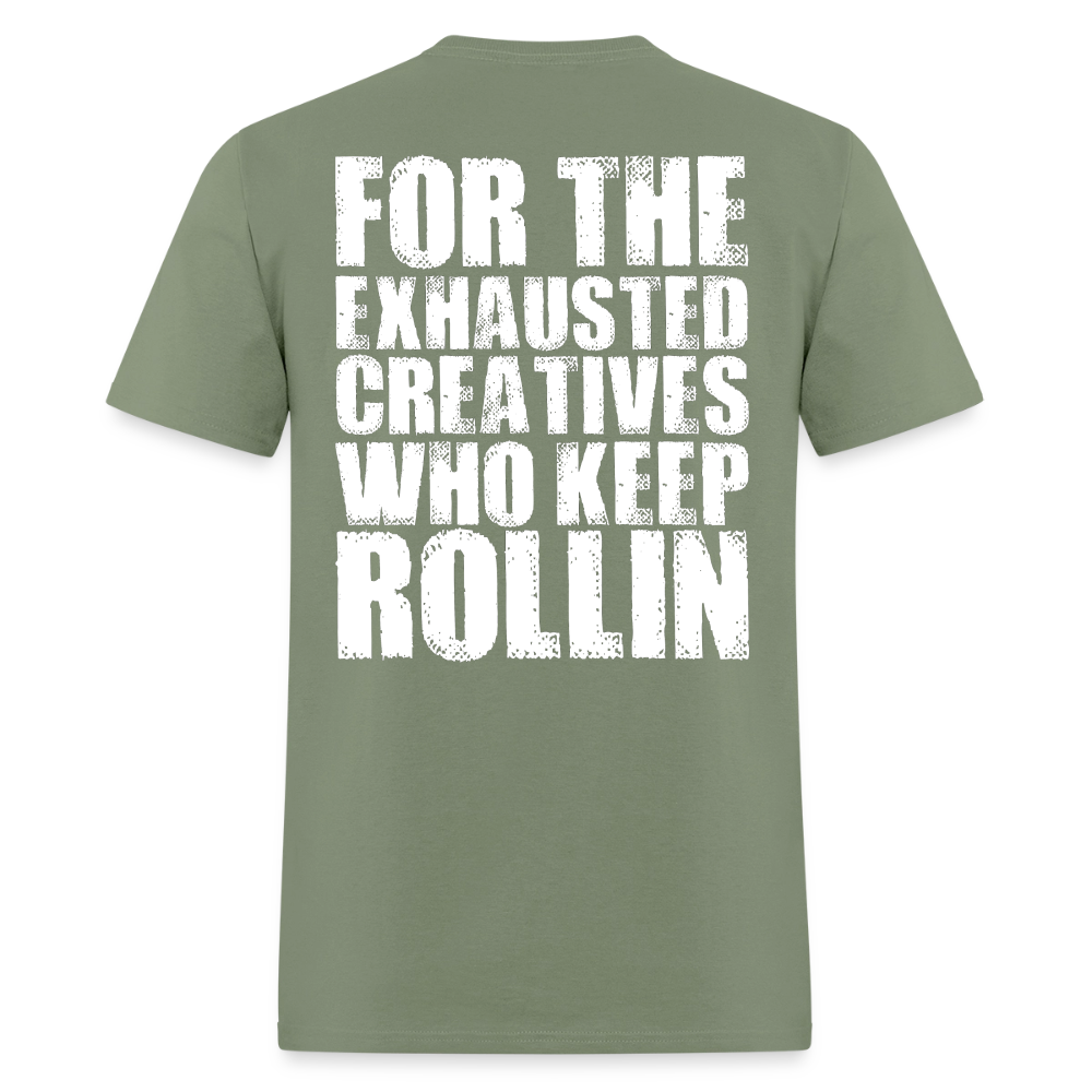 Exhausted Creators Tee - military green