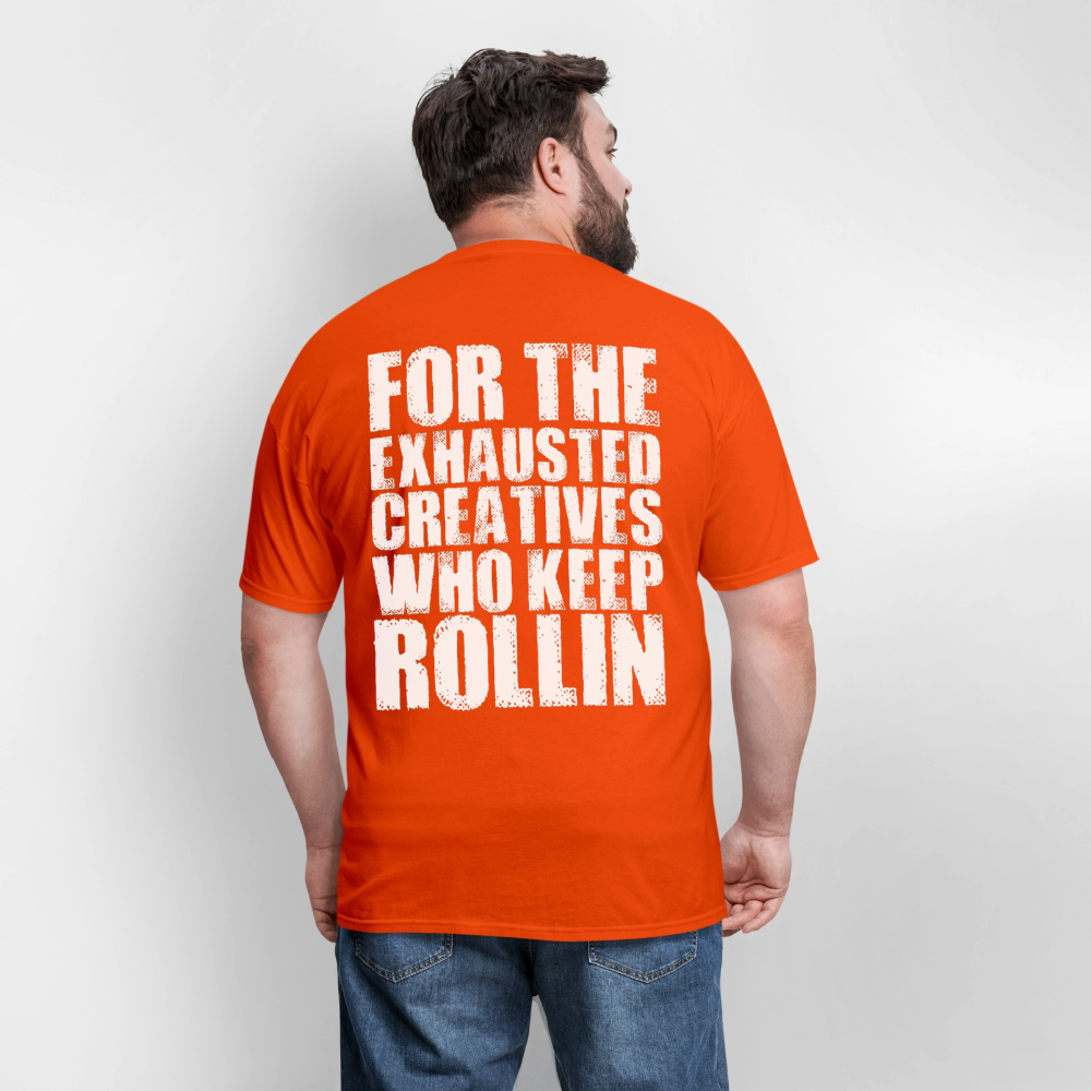 Exhausted Creators Tee - orange