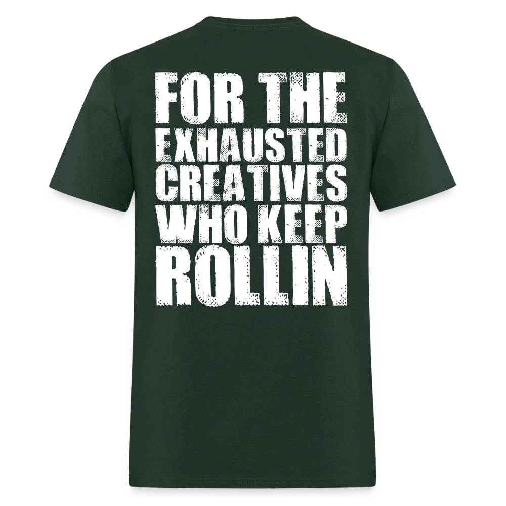 Exhausted Creators Tee - forest green