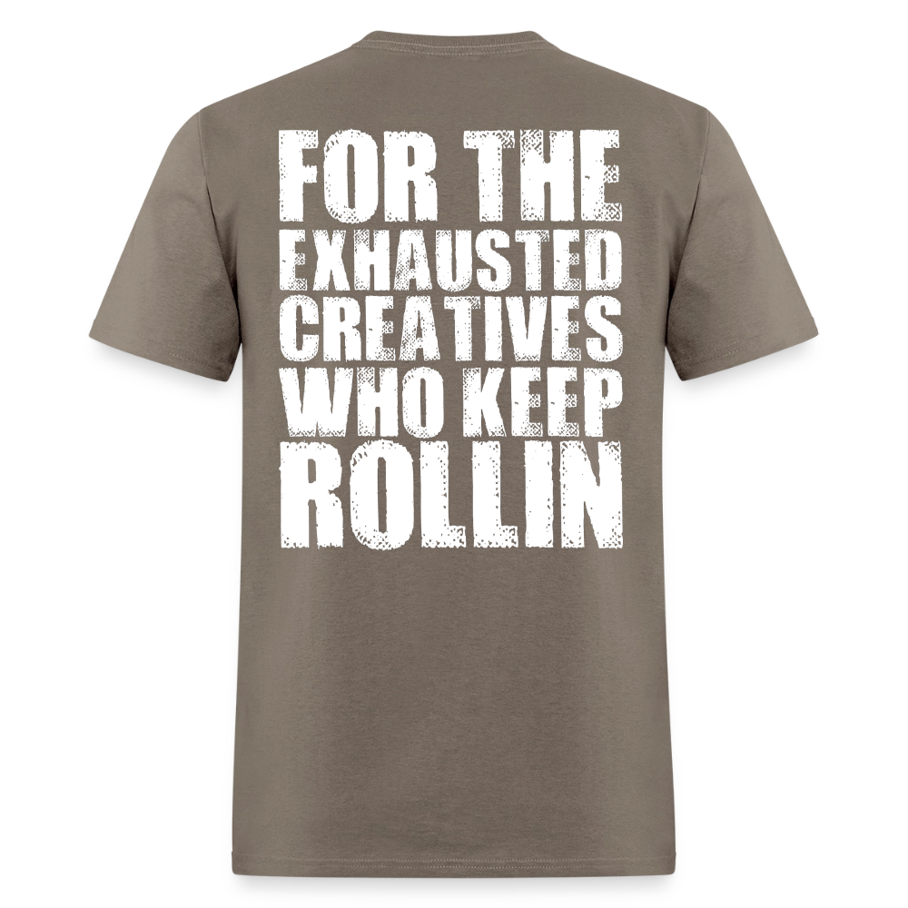 Exhausted Creators Tee - safari