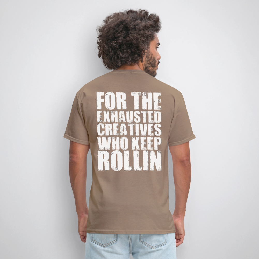 Exhausted Creators Tee - safari