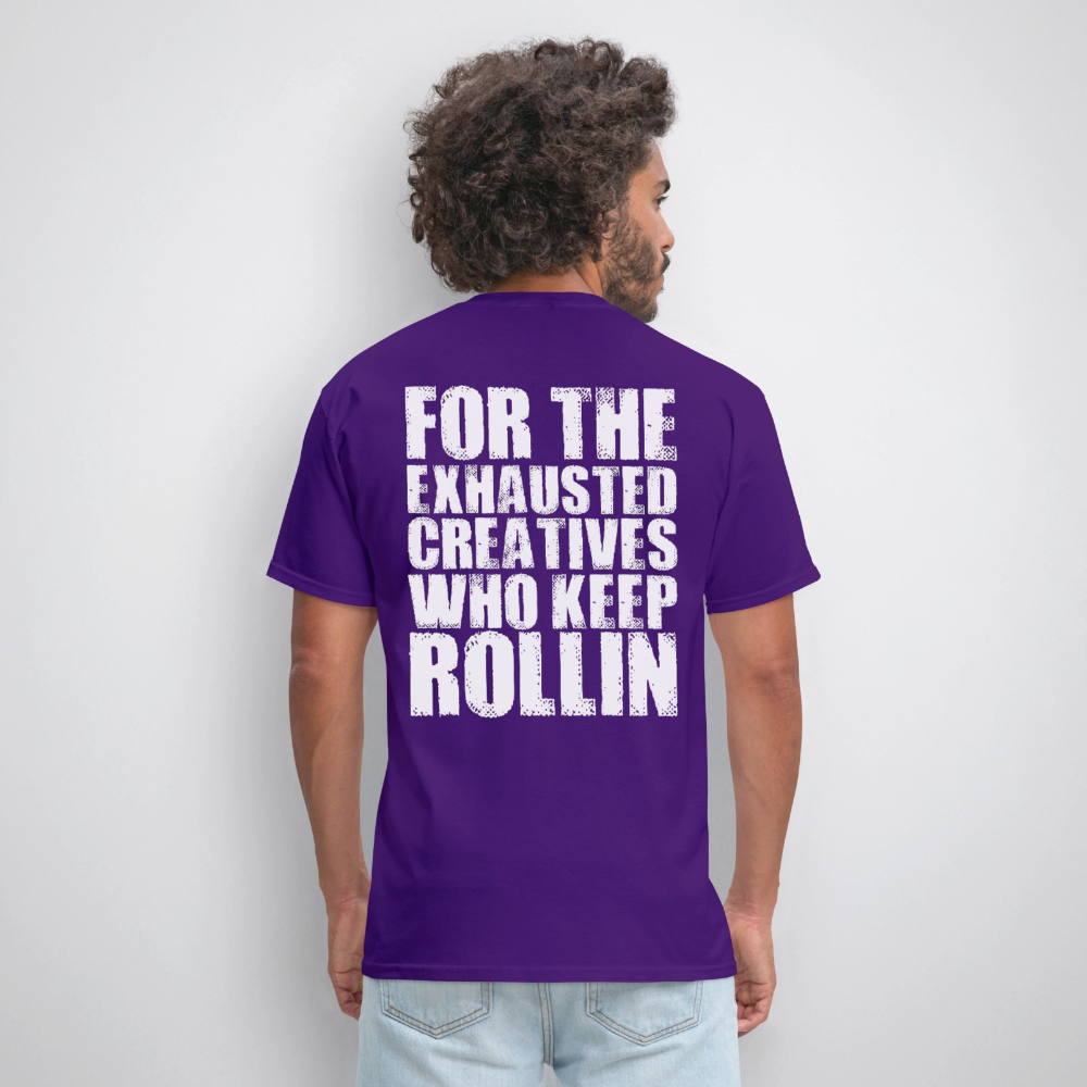 Exhausted Creators Tee - purple