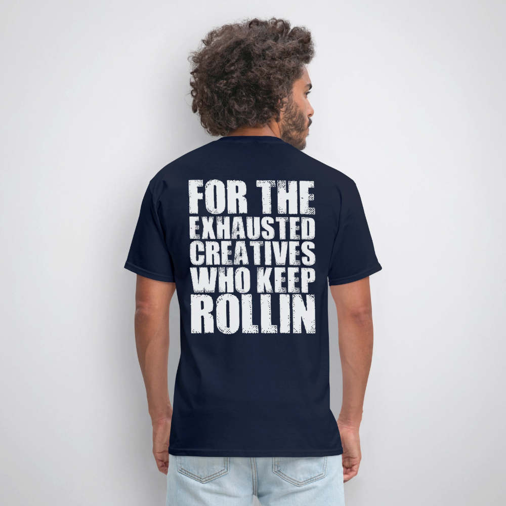 Exhausted Creators Tee - navy