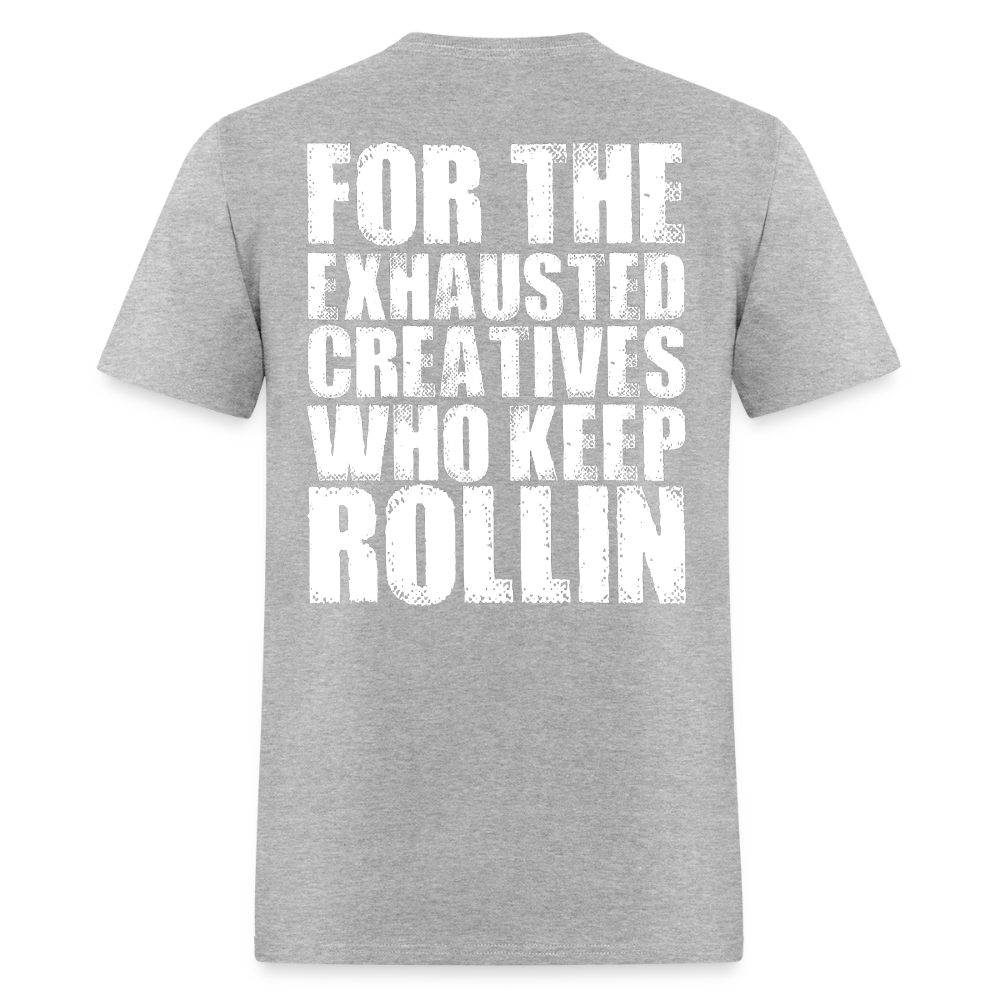 Exhausted Creators Tee - heather gray