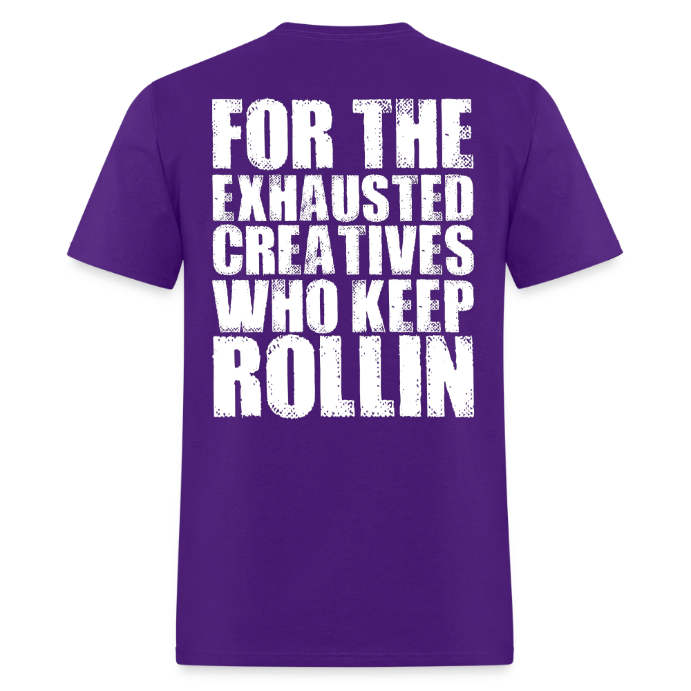 Exhausted Creators Tee - purple