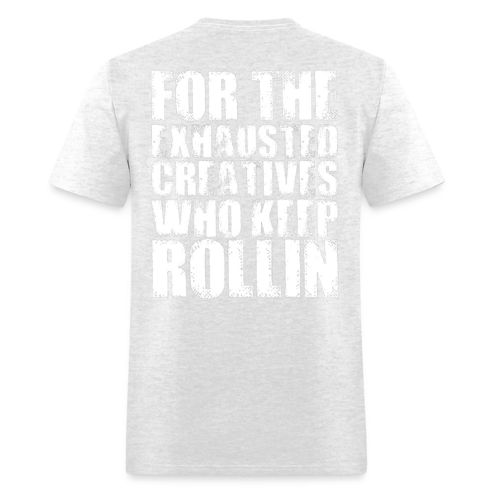 Exhausted Creators Tee - light heather gray